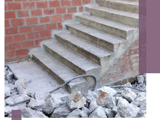 Демонтаж бетонных лестниц в Ивантеевке: быстро и безопасно