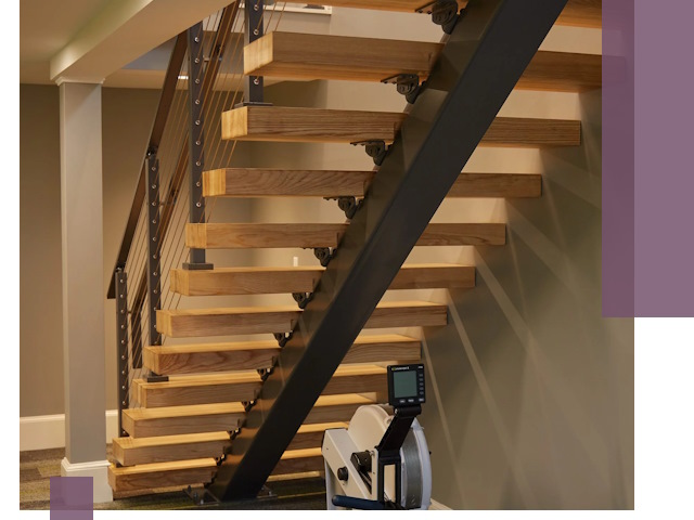 Лестницы на монокосоурах под ключ в Ивантеевке - изготовление и монтаж