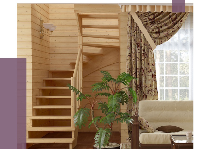 Лестницы для дачи в Ивантеевке от 76381 руб.  | ПРОЛЁТ-Внт