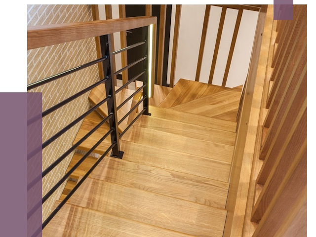 Лестницы из ясеня в Ивантеевке под ключ от 10081 руб. 