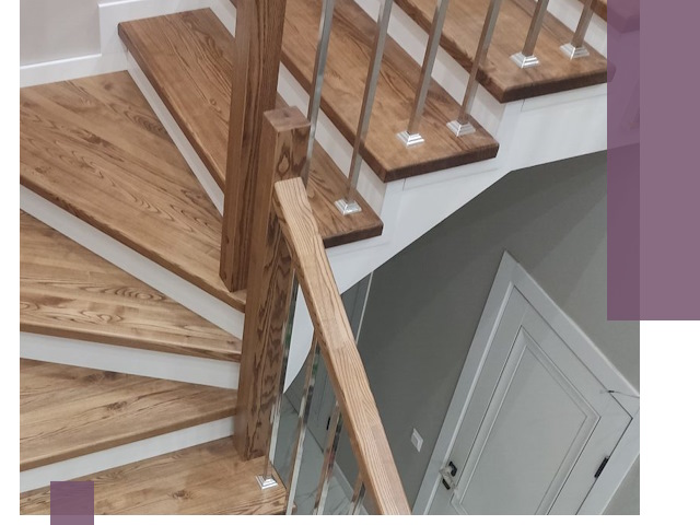 Обшивка металлических лестниц под ключ в Ивантеевке