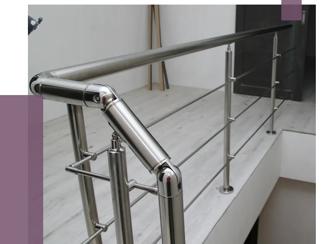 Перила из нержавеющей стали в Ивантеевке от 9053 руб. под ключ | ПРОЛЁТ-Внт