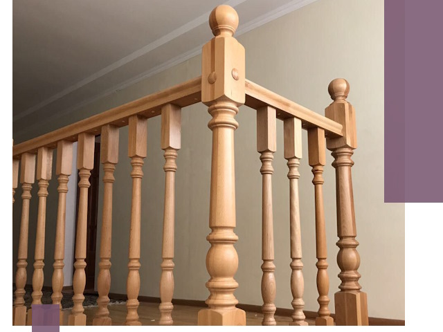 Деревянные перила на заказ в Ивантеевке: монтаж и изготовление