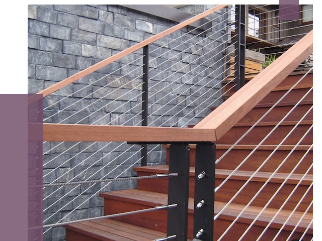 Тросовые перила под ключ в Ивантеевке от 7818 руб. 