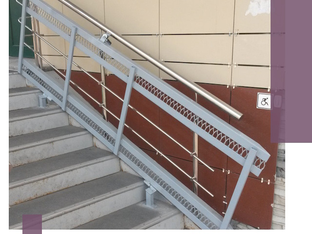 Изготовление откидных пандусов под ключ в Ивантеевке