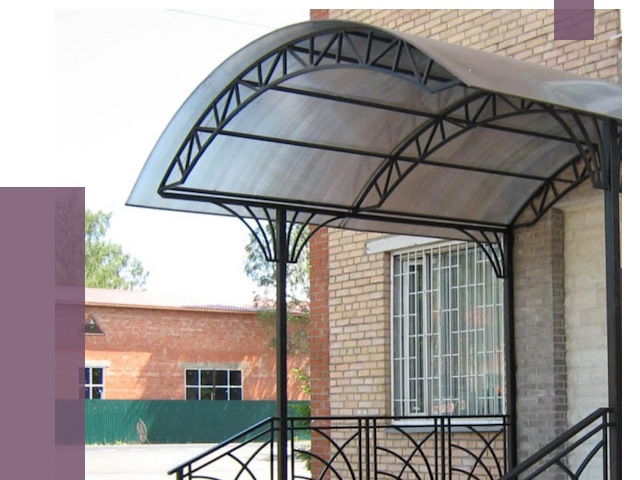 Металлические навесы и козырьки в Ивантеевке от 12859 руб.