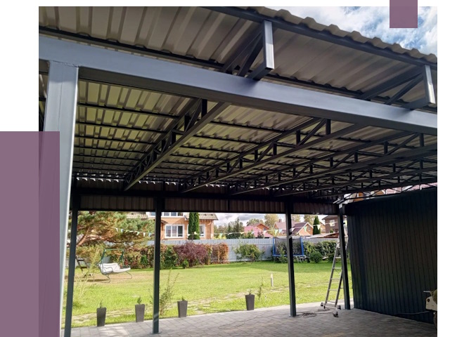 Монтаж навесов в Ивантеевке от 7407 руб. — установка навеса | ПРОЛЁТ-Внт