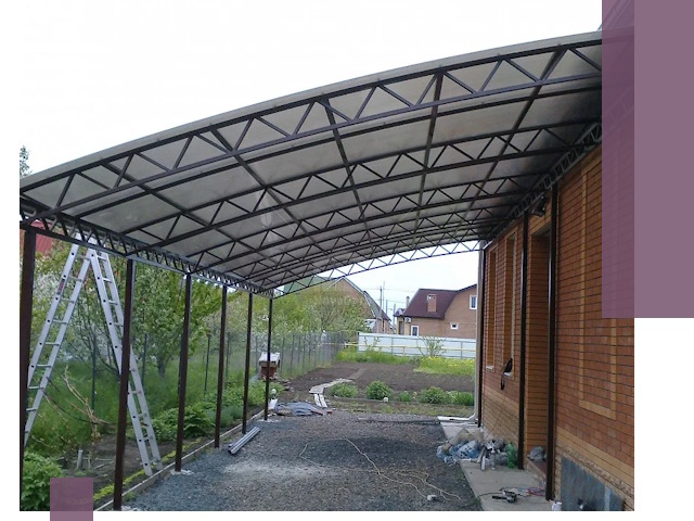 Профессиональный монтаж навесов под ключ в Ивантеевке