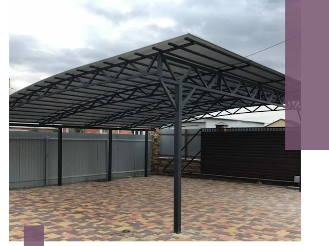 Недорогие навесы под ключ в Ивантеевке — изготовление и монтаж