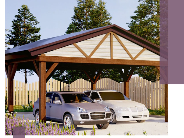 Навесы для автомобиля в Ивантеевке — изготовление и монтаж