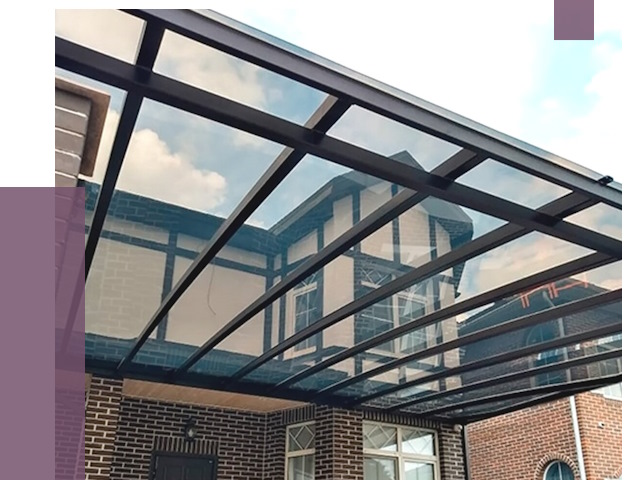 Навесы из поликарбоната в Ивантеевке от 8662 руб. под ключ — ПРОЛЁТ-Внт