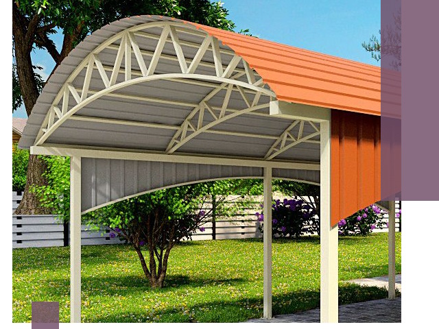 Навесы из профнастила под ключ в Ивантеевке — установка и монтаж