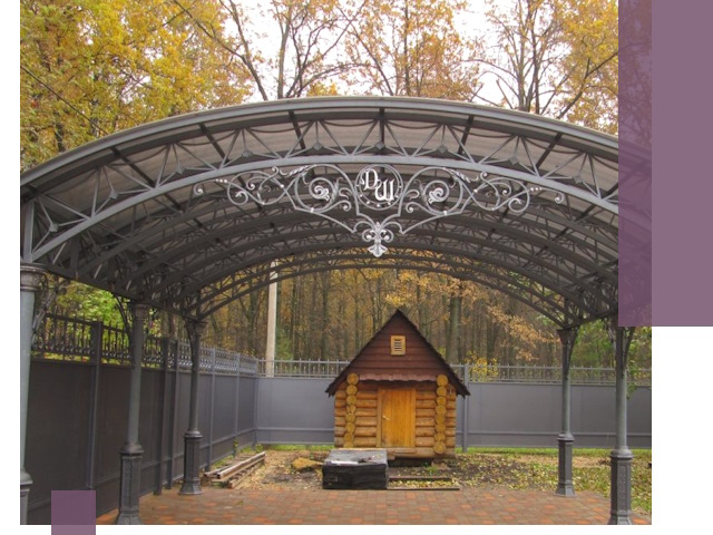 Кованые навесы премиум-класса под заказ в Ивантеевке