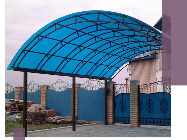 Арочные навесы под ключ в Ивантеевке — изготовление и монтаж