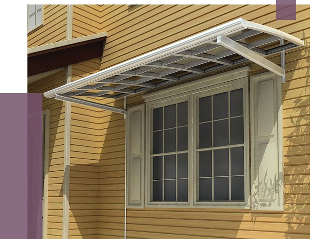 Козырьки над окнами в Ивантеевке от 7664 руб. — монтаж, покупки | ПРОЛЁТ-Внт