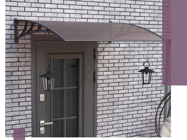 Недорогие козырьки и навесы под ключ в Ивантеевке