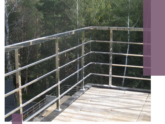 Парапеты из нержавеющей стали в Ивантеевке — изготовление и монтаж