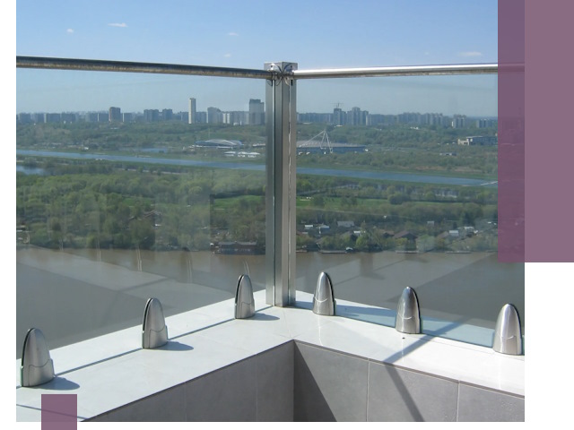 Стеклянные парапеты премиум класса в Ивантеевке для домов и бизнесов