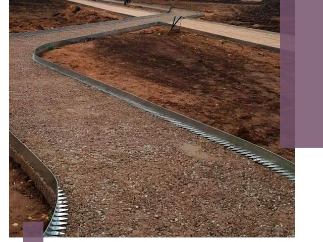 Металлические бордюры под ключ в Ивантеевке — изготовление и монтаж